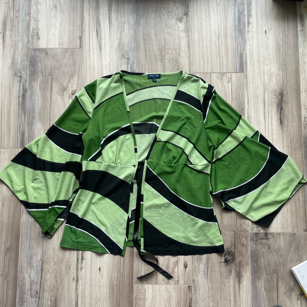Vintage Encore Cardigan with Bell Sleeves 1XL